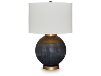 Adara Blue/Gold Finish Table Lamp
