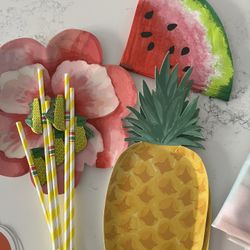 Party Supplies/ decor - Tropical, Hawaiian, “ Coconut girl “ Aesthetic 