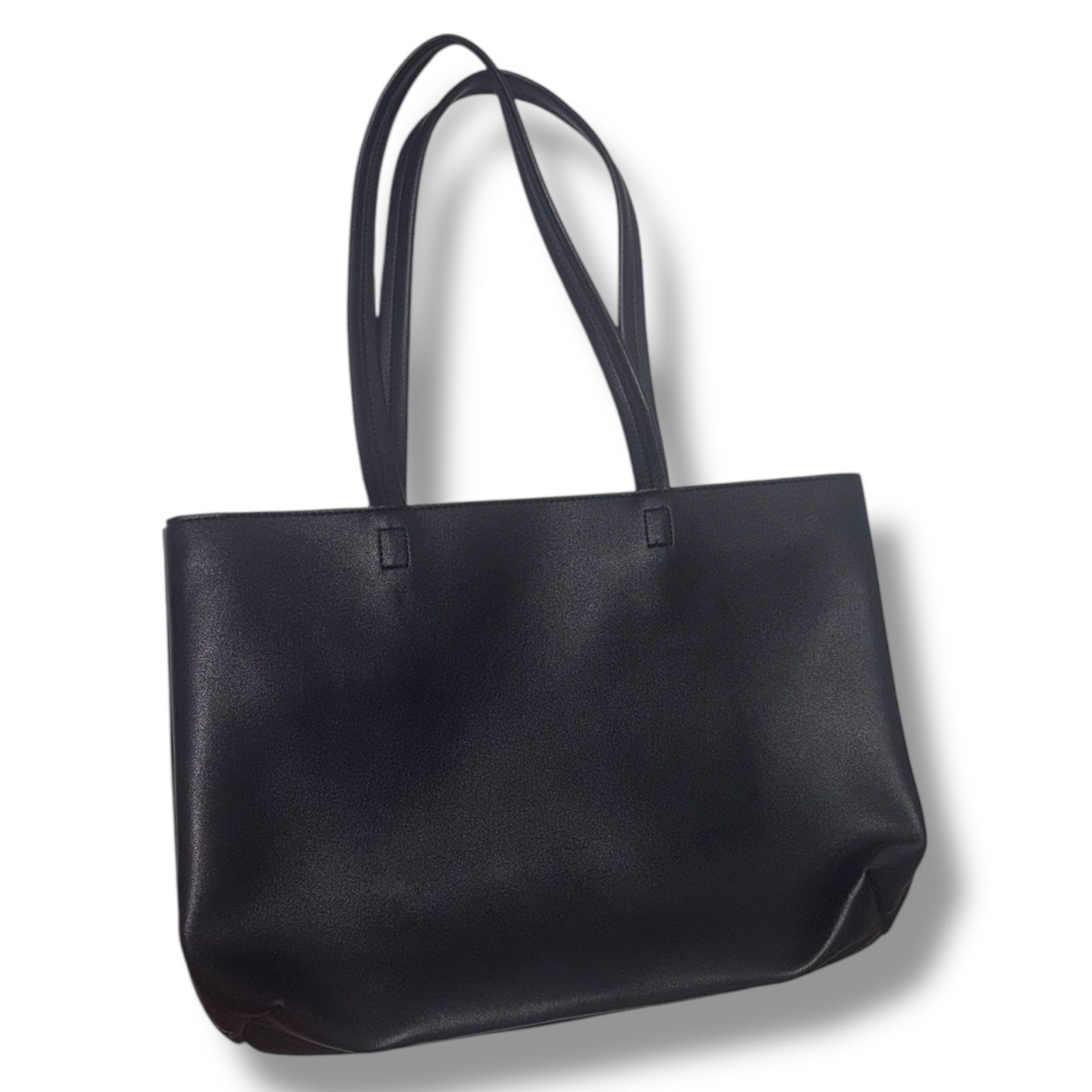 Women’s Black Faux Leather Tote Bag