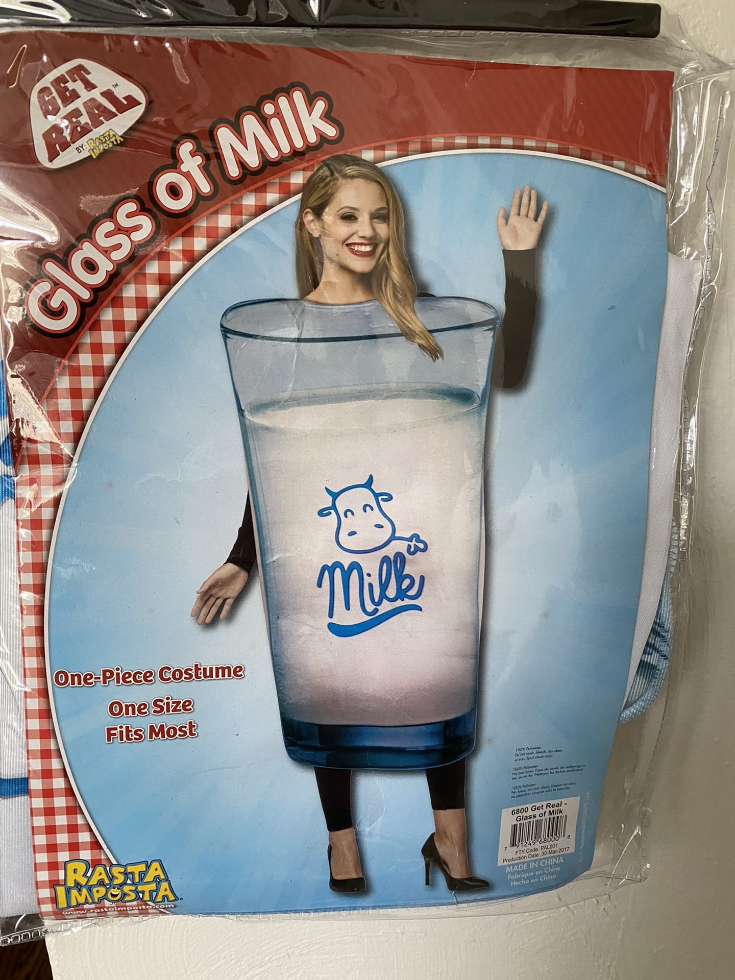 Adult Glass Of Milk Costume