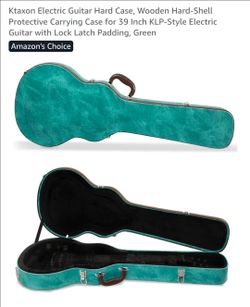 Green guitar case