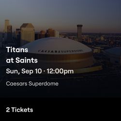 Saints, Titans Two Ticket In Bud Zone