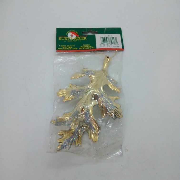 Kurt S Adler Leaf Ornament