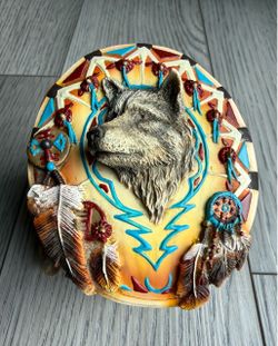 "Spirit Of The Hunt" Wolf Keepsake Box The Hamilton Collection