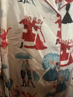 White Christmas Silk Pajamas