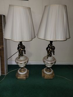 Cherub BRONZE LAMPS
