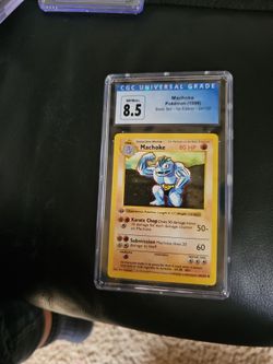 CGC 8.5 first edition shadowless machoke 34/102