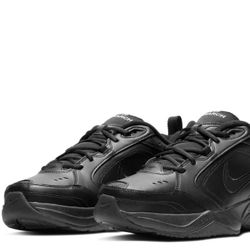 Nike AIR MONARCH IV Men Black 001 Walking Shoe Sneaker Medium & WIDE WIDTH 4E