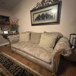 Beige/Floral Sofa