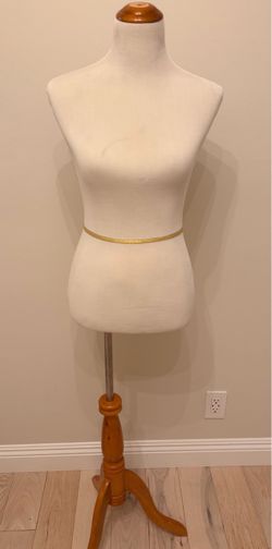 Female Dress Form Mannequin with Wooden Stand