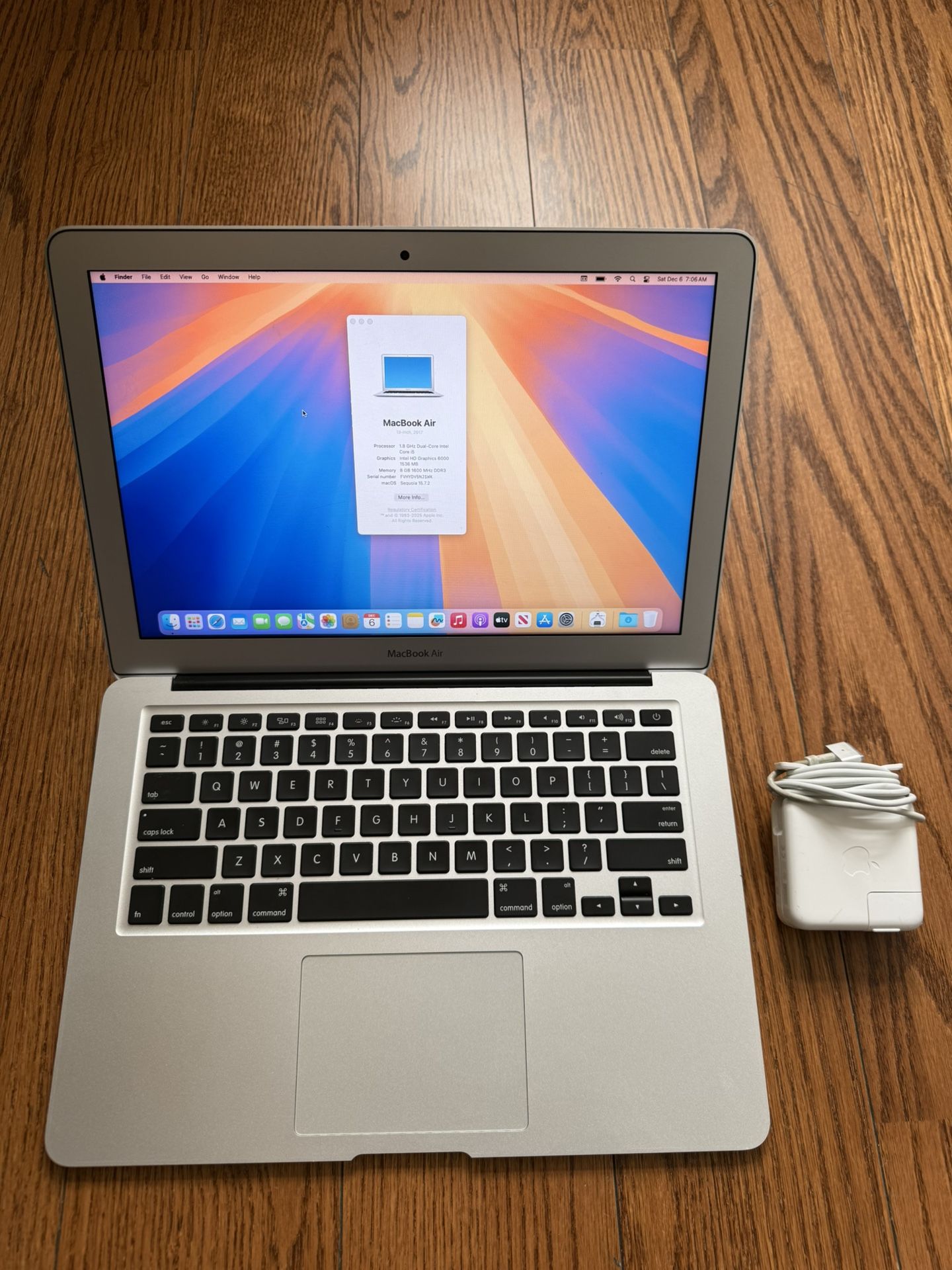 Apple MacBook Air 13" 2017 A1466/8GB RAM/512GB SSD/Low Battery Cycle/No remote management