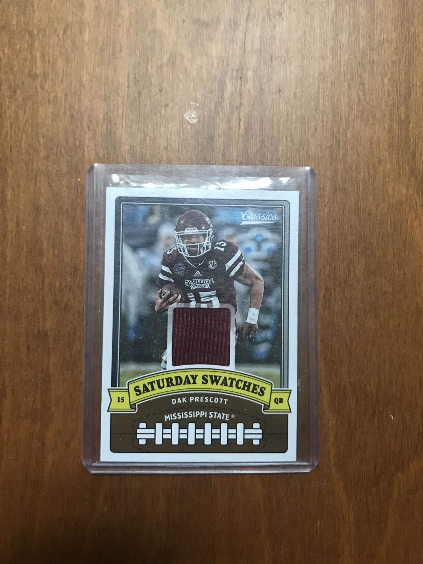 Dak Prescott Mississippi State Cowboys jersey card