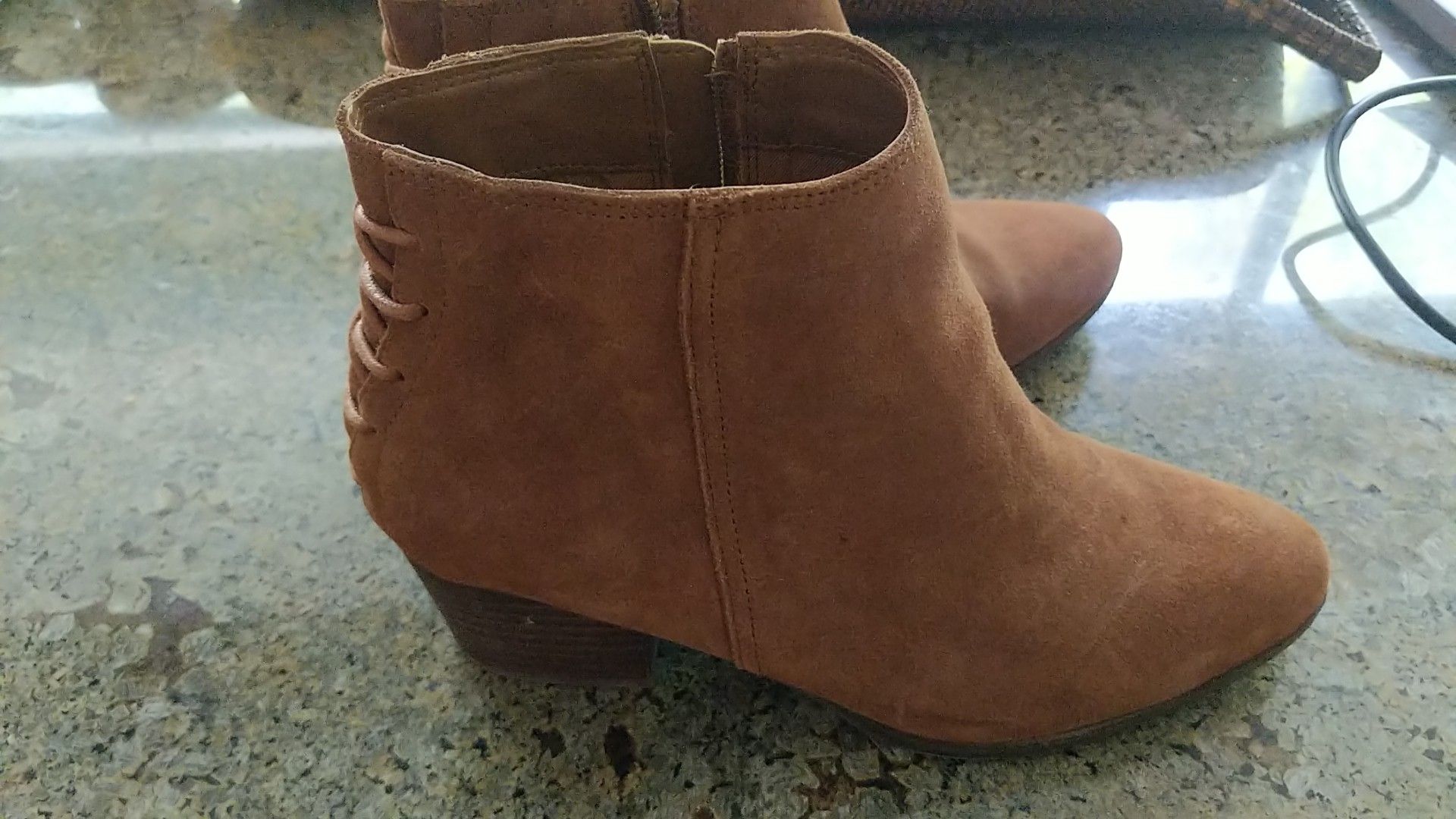 Aldo brown suede boots size 6.5