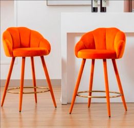 💲$50 – Set of 2 Everly Quinn Damisi Modern Counter Stools – Fully Assembled ✨
