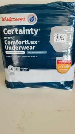 Walgreens Certainty Men's ComfortLux Underwear XL 16ct