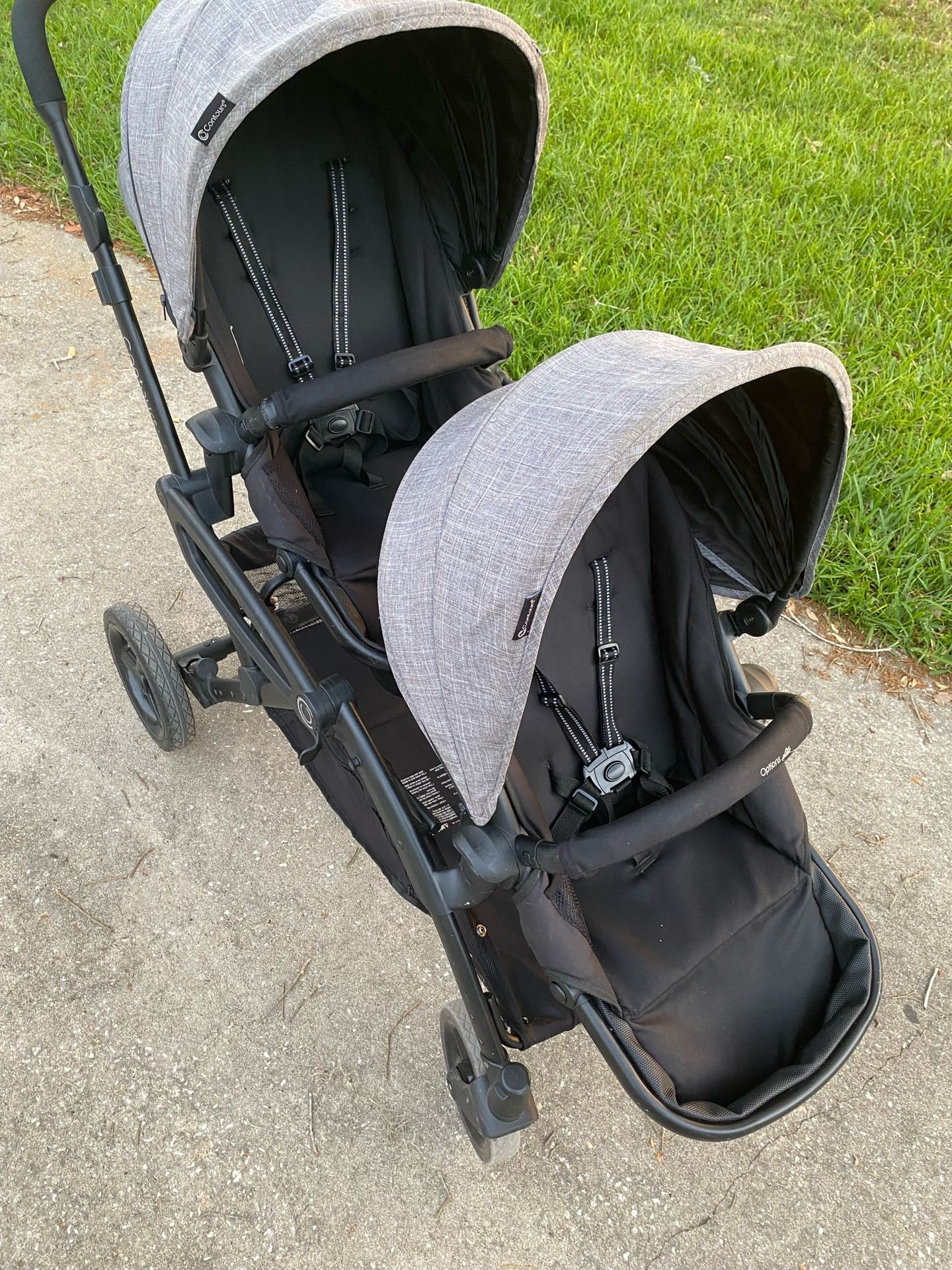 Black Double Stroller