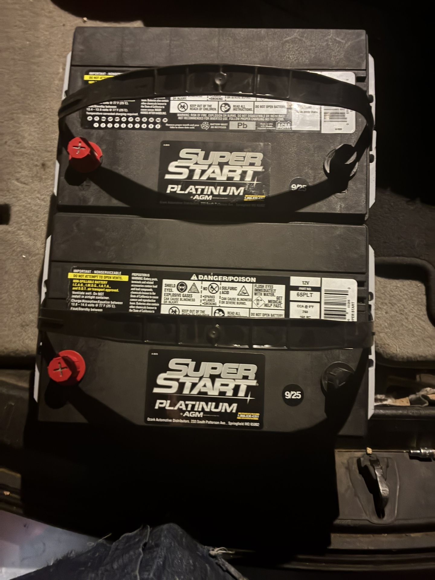 12V PART NO. 65PLT CCA @ 0°F 750 150 RC 75Ah 20Hr Rate