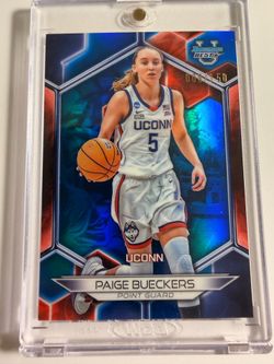 2023-24 Bowman Best University Paige Buecker #87 Blue Refractor 008/150