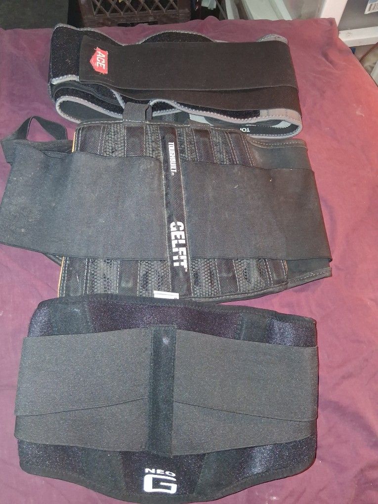 3 Back Support Braces
