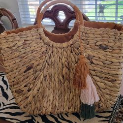 a new day large beach tote bag