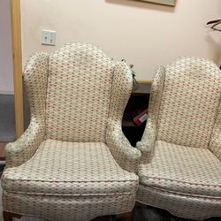 Pair Of Wingback Chairs