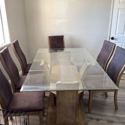 Glass Dining Table 