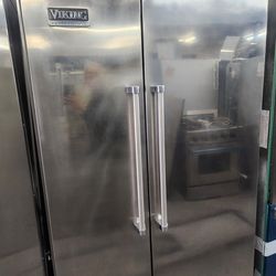 Viking Built In Side By Side 48 Inch Wide Stainless Steel 