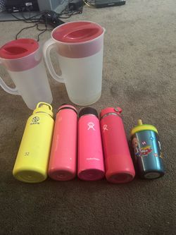 Mixed Water Bottle and Pitcher Lot
