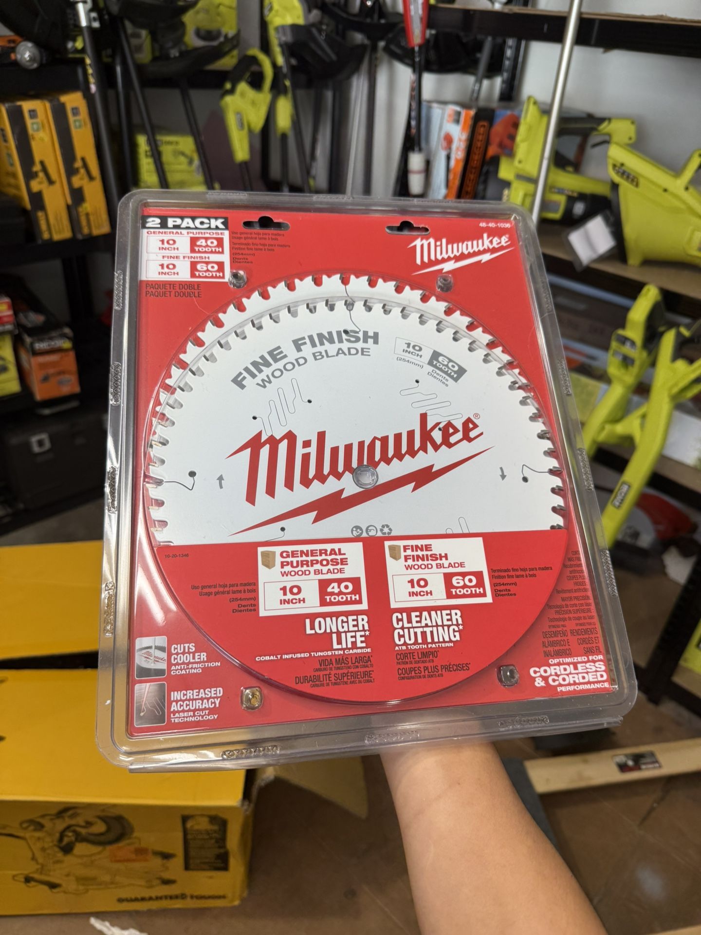 Milwaukee 10 in. x 40-Tooth and 60-Tooth Circular Saw Blades (2-Pack)