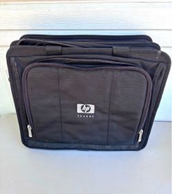 HP Invent Padded Laptop Briefcase w/ Partitions, Solid Black