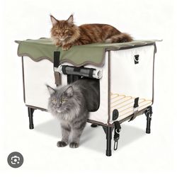 BNZ Indestructible Heated Cat House for Outside Winter, Weatherproof, Safe Es...Retails $99.99