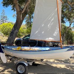 12 Foot Wooden Sailboat