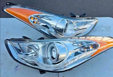 11-13 Hyundai Elantra LED DRL Projector Headlights Luces Focos Micas Faros Faroles Headlamps