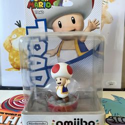 NIB Toad Super Mario Bros. Amiibo 