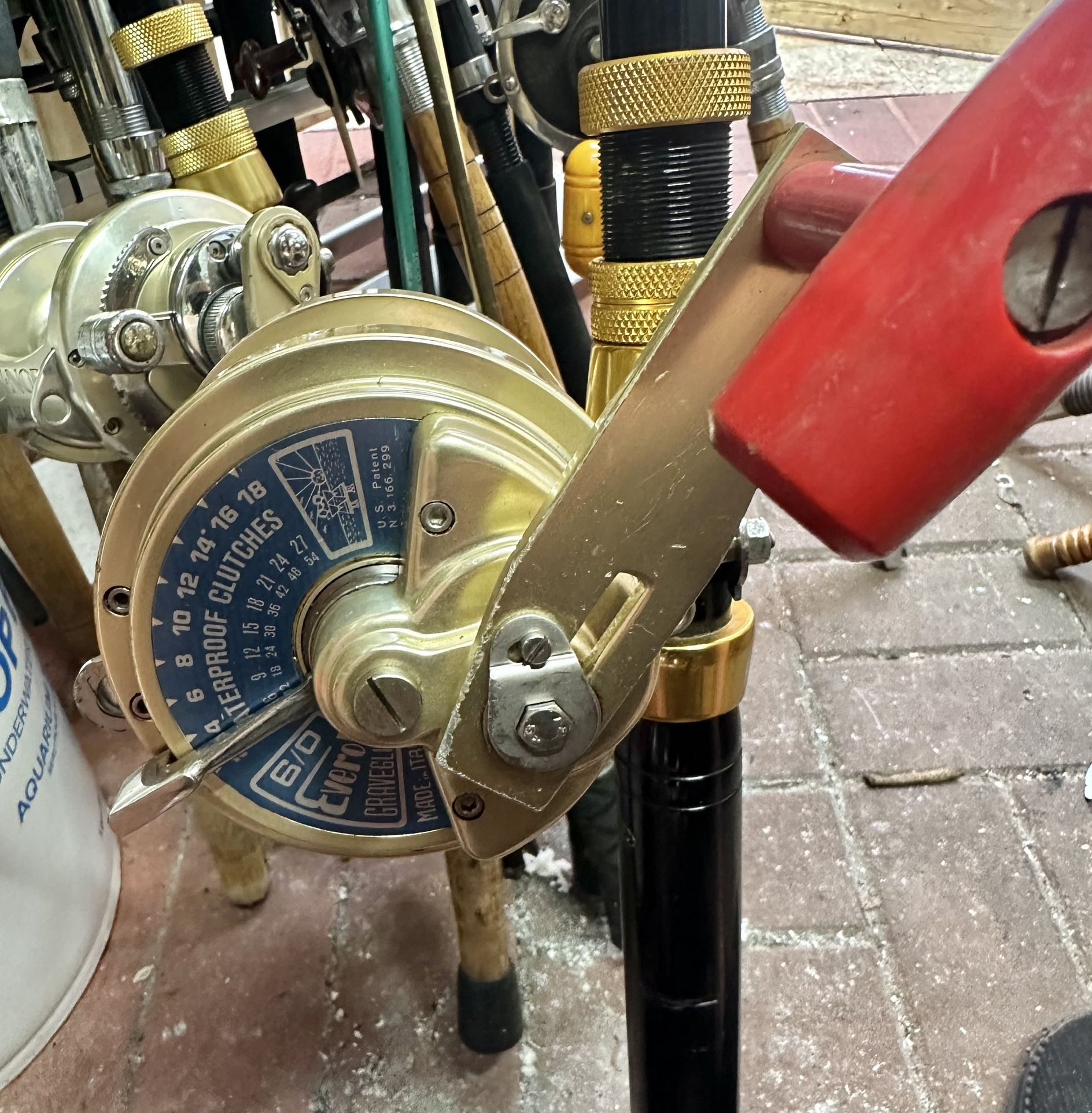 Everol 6/0 Big Game Reel (with roller Rod) In Very Good Condition