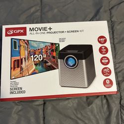 New Movie All In One Projector +screen Kit
