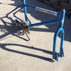  Vintage Sears 70’s BMX Free Spirit 20” Frame/Forks -Cranks