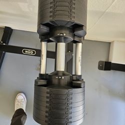 Nüobell Adjustable Dumbbells 5lbs-80lbs And Stand.