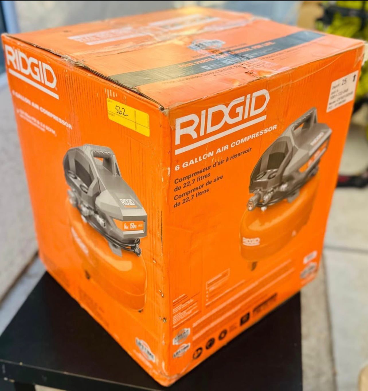 RIDGID 6 Gal. Portable Electric Pancake Air Compressor