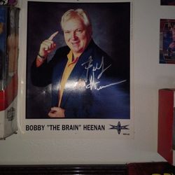 Signed Bobby "The Brain" Heenan And Mad Dog Vachon Pictures 