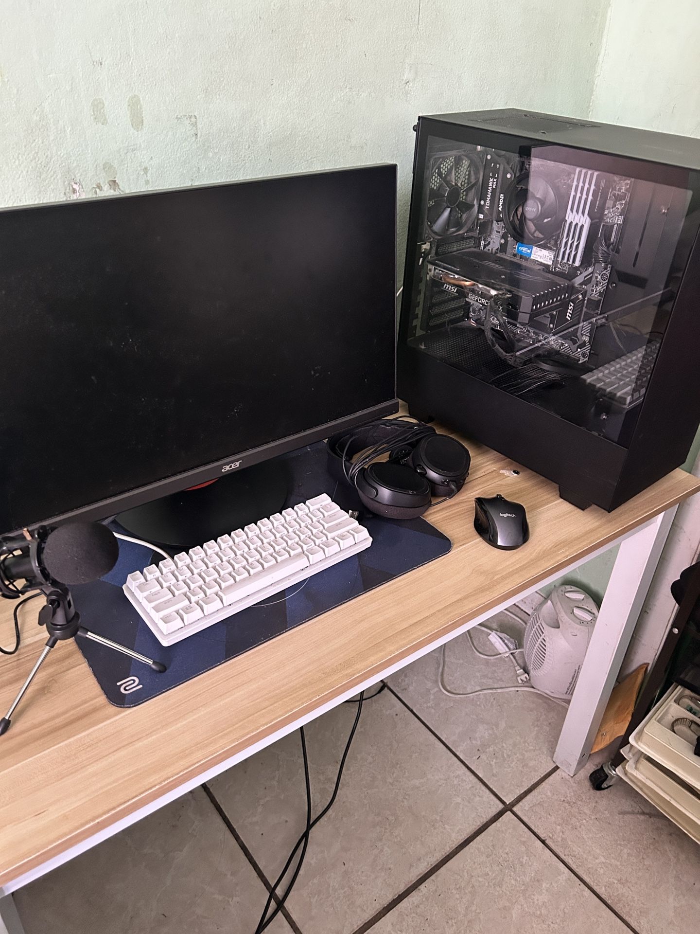 NZXT Case, MSI RTX 2060, AMD Tomahawk Max, G.Skill RAM, 500GB SSD