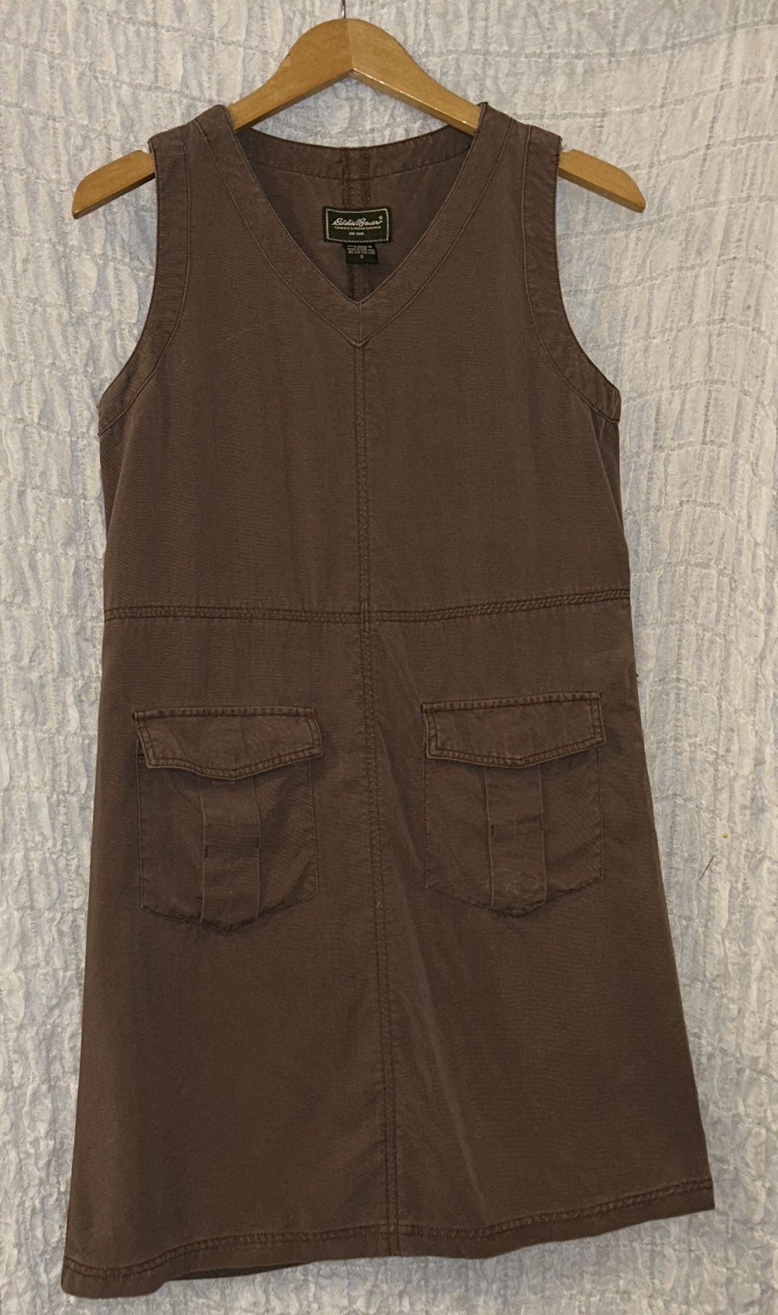 Eddie Bauer: Sleeveless Knee Length Dress, Pockets, Size: Small
