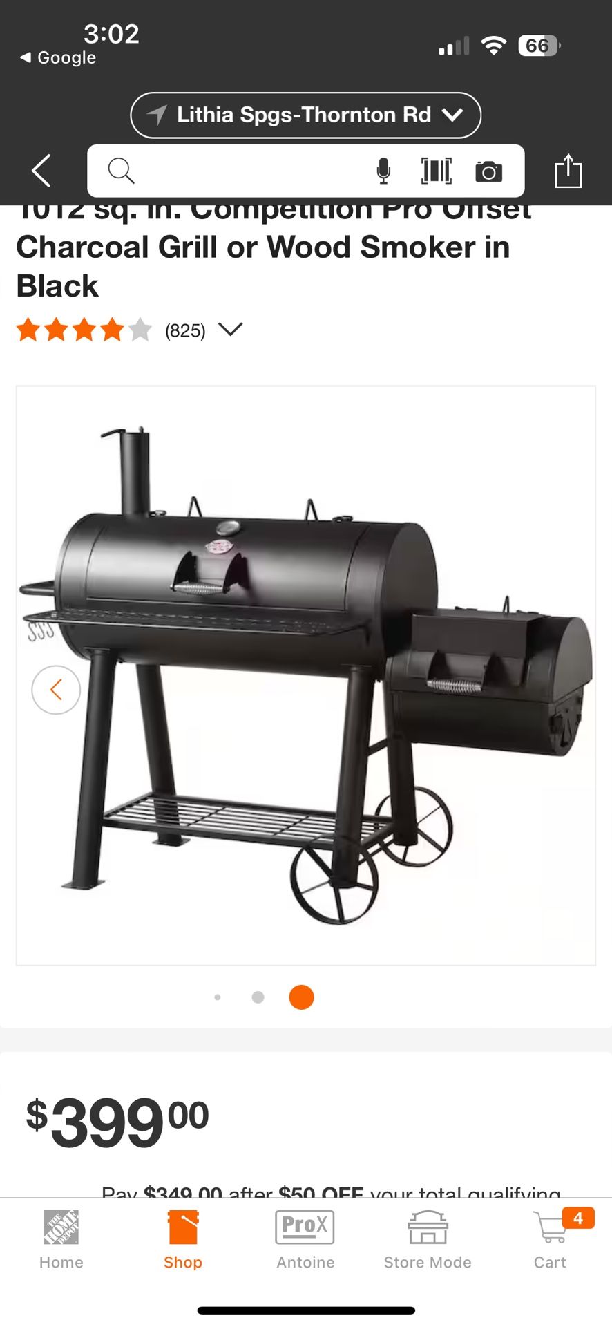 Char griller Competition Pro Offset Smoker