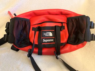 The North Face Supreme leather waist bag for Sale in Chicago, IL - OfferUp