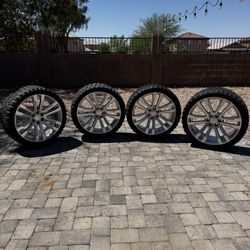 24" Rims And Tires 