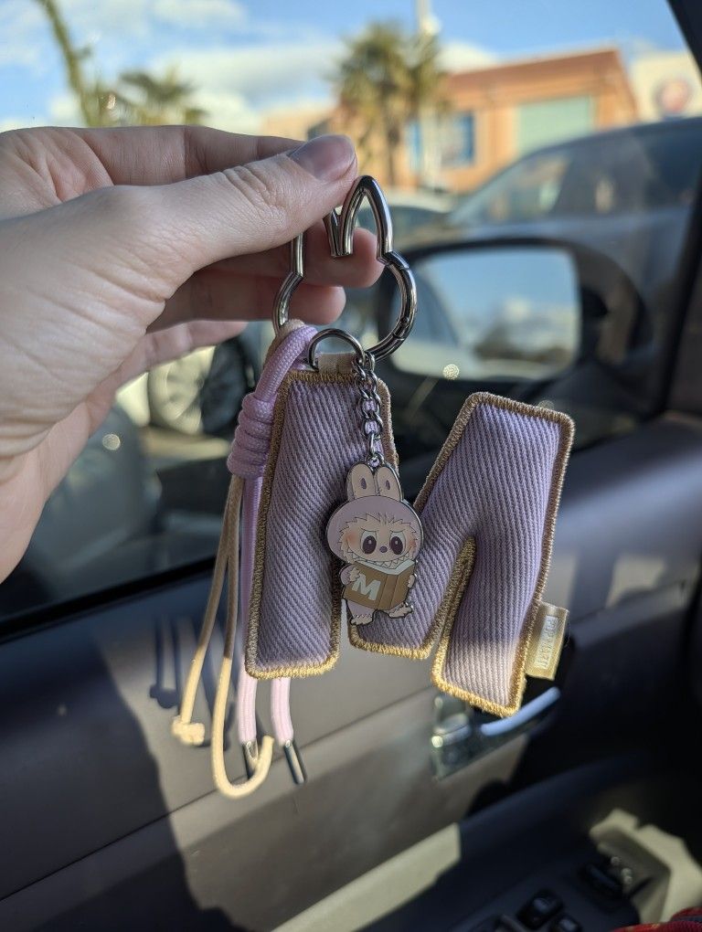 Labubu Pin For Love "M" Letter