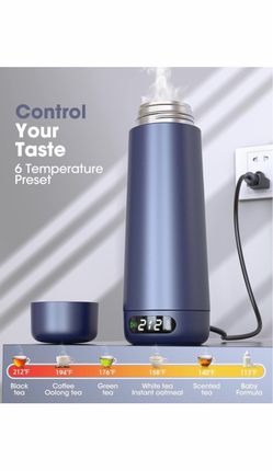 Electric Smart Kettle Bottle with Temperature Display