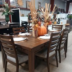 Farmhouse Style Dining Room Table Set / Comedor