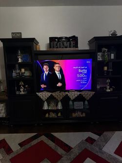 Black color TV stand