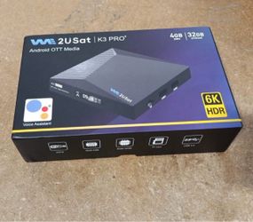 WE2USAT K3 PRO PLUS 6K NEW SEALED ON CABLE AND STREAMING